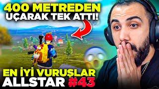 400 METREDEN UÇUP M24 İLE TEK ATTI!!  EN İYİ VURUŞLAR ALLSTAR #43 | PUBG MOBILE