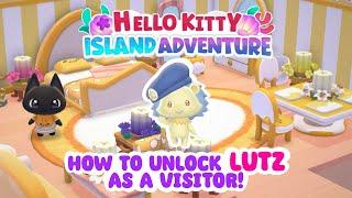 How to unlock LUTZ as a visitor!  Hello Kitty Island Adventure