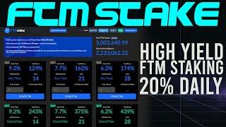 FTM STAKE *JUST LAUNCHED* High Yield !  FTM Staking! Earn 20% Daily!