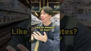 How foreigners react to train delays in Japan #shorts#japanese#japaneselanguage #japaneseculture