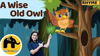 A Wise Old Owl | Nursery Rhyme | LearnoHub Kids