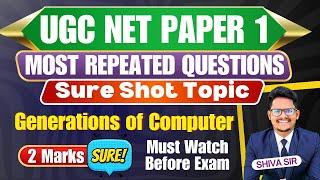 Generations of Computer | ICT | UGC NET PAPER 1 Important Topic by Shiva sir @AchieversAddaAA