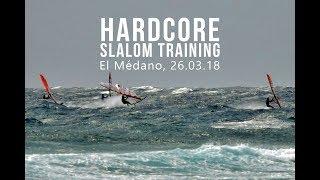 40 knots Slalom Training - Tenerife, El Médano