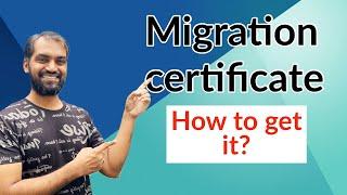 Migration certificate | doubt cleared | TN medical selection