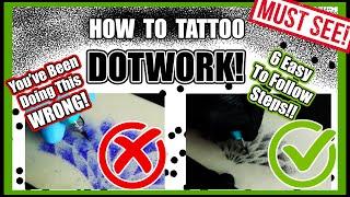 How To Tattoo Dotwork! Everything Covered From Machine Setup to Stencil Making +The MASSIVE MISTAKE!