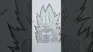 Drawing of Vegeta from Dragon ball Z #music #viralshort #arthive #drawing