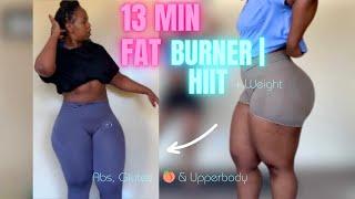 Full Body Fat Burner  13min @Home HIIT Workout | Voice cues #fullbodyworkout l