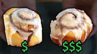 SAME Recipe: Are Cinnamon Rolls Better with Expensive Ingredients??