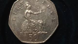 50 Pence Coin 1997 United Kingdom