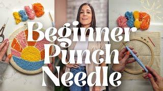 PUNCH NEEDLE for BEGINNERS / Everything you need to know! #punchneedle #howto #diycrafts