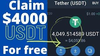 How to claim $4000 USDT in trust wallet | free airdrop token 2021