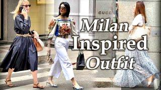 Milan Inspired Street Style Fashion | Cozy Summer Outfit & Stylish Looks | Sidewalk Milan