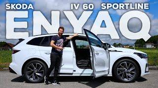 New Skoda Enyaq iV 60 Sportline 2021 Review Interior Exterior