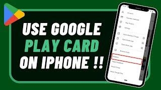 How to Redeem Google a Gift Play Card on iPhone !