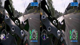 Motorcycle POV for google cardboard VR 3D Split screen 4K