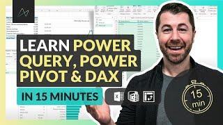 Use Excel Like a PRO | Learn Power Query, Power Pivot & DAX in 15 MINUTES (project files included!)