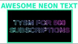 Awesome Neon Text Effect  ⭕️  ️ only HTML & CSS | Pure CSS Neon Light Text Effects | CSS Effects