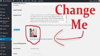 How to Add/Change Admin Author Profile Image in Wordpress (Gravatar!)