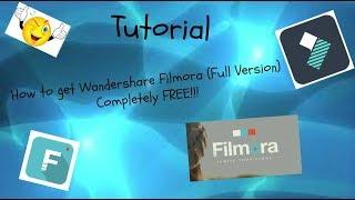 How to Get Wandershare Filmora 2018 (Full Version) for FREE!!!!! | Optipy Studios Tutorial