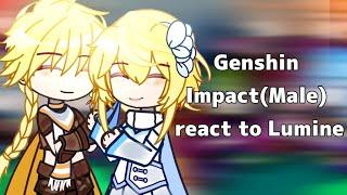 Genshin Impact(Male) react to Lumine || Lumine Harem || Made by Maris || Do not repost