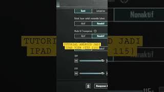 TUTORIAL iPad VIEW PUBG MOBILE #shorts  #short  #shortvideo  #pubg #pubgmobile