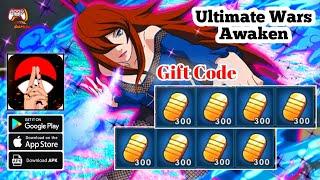 Free 14 Gift Codes & Gacha! Ultimate Wars Awaken - Naruto RPG Gameplay Android APK