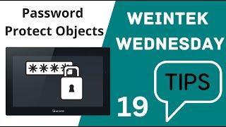 19: How to password protect an object within EasyBuilder Pro  - Weintek USA