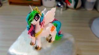 Mай литл пони принцесса Cелестия из мастики /Princess celestia in My Little Pony Toys -Я - ТОРТодел!