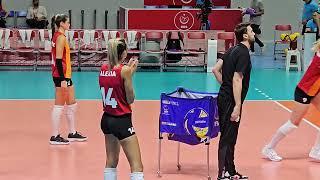 Alexia Carutasu Warming Up Before the Match Galatasaray Daikin #gsvoleybol #galatasaray #gstv