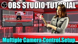 Multiple Camera Setup In OBS Studio | News Studio Making Tutorial
