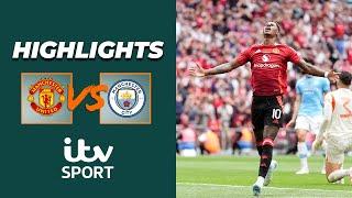 HIGHLIGHTS | Manchester United v Manchester City | Community Shield 2024/25 | ITV Sport