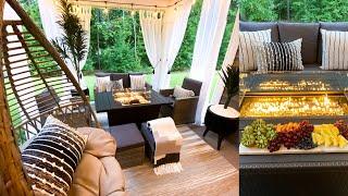 DIY PATIO MAKEOVER | Satisfying Clean and Decorate Patio Makeover | Outdoor Decorating Ideas