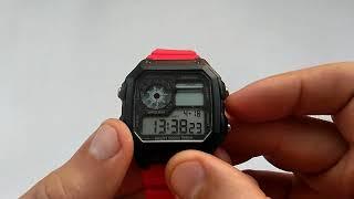 Водостойкие часы в стиле Casio — Skmei 1299 red обзор настройка, инструкция на русском, отзывы