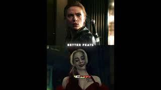 DCEU Harley Quinn vs MCU Black Widow | Collab with @skyguy_ofc | #edit #fyp #dc #marvel