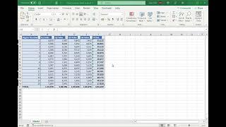 How to copy a table in Excel