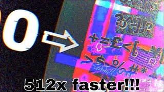 Numbers 0 to THE END but it’s 512x faster