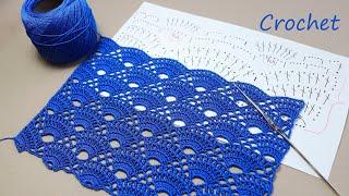 100% ХИТ! СУПЕР УЗОР крючком вязание для начинающих CХЕМА УЗОРА  EASY Pattern Crochet for beginners