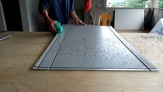 Aluminum composite panel grooving