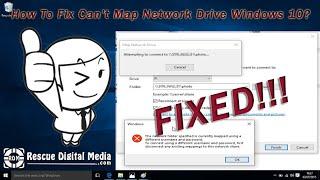 Fixed: Can't Map Network Drive Windows 10 | Working Solutions | Rescue Digital Media