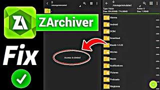 How To Fix Zarchiver This Folder Has An Android Access Restriction