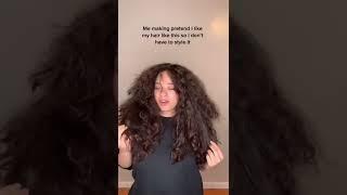 When you don’t want to do a curly hair routine