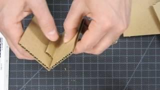 Working with cardboard--connecting pieces