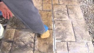 Invisible Crack Repair?  Fix-A-Crack™ Stamped Concrete Crack Repair