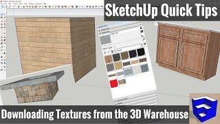Importing 3D Warehouse Textures in SketchUp - SketchUp Quick Tips