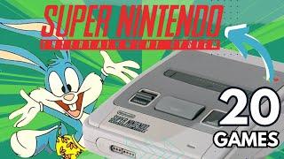  20  Nintendo SNES  games based on MOVIES & ANIMATED characters | Games for KIDS 