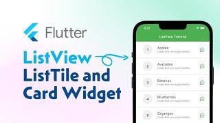 CASHAR: ListView, ListTile, & Card Widget - Somali Flutter Tutorial