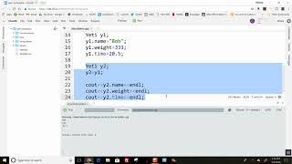 Creating a struct in C++