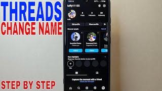   How To Change Name On Threads 