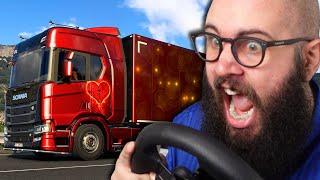 UOMO con FOGLIO ROSA GUIDA PERICOLOSAMENTE su EURO TRUCK SIMULATOR