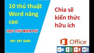 Thủ thuật Word nâng cao #10 Các phím tắt trong Word